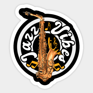 Jazz Music Lover Jazz Sax Player Marching Bands Saxophone Sticker